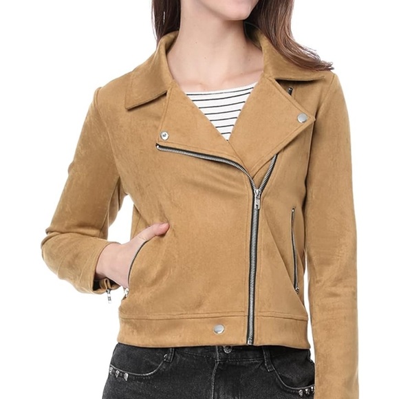 Allegra K Women's Moto Jacket Zeus XS - Picture 3 of 6